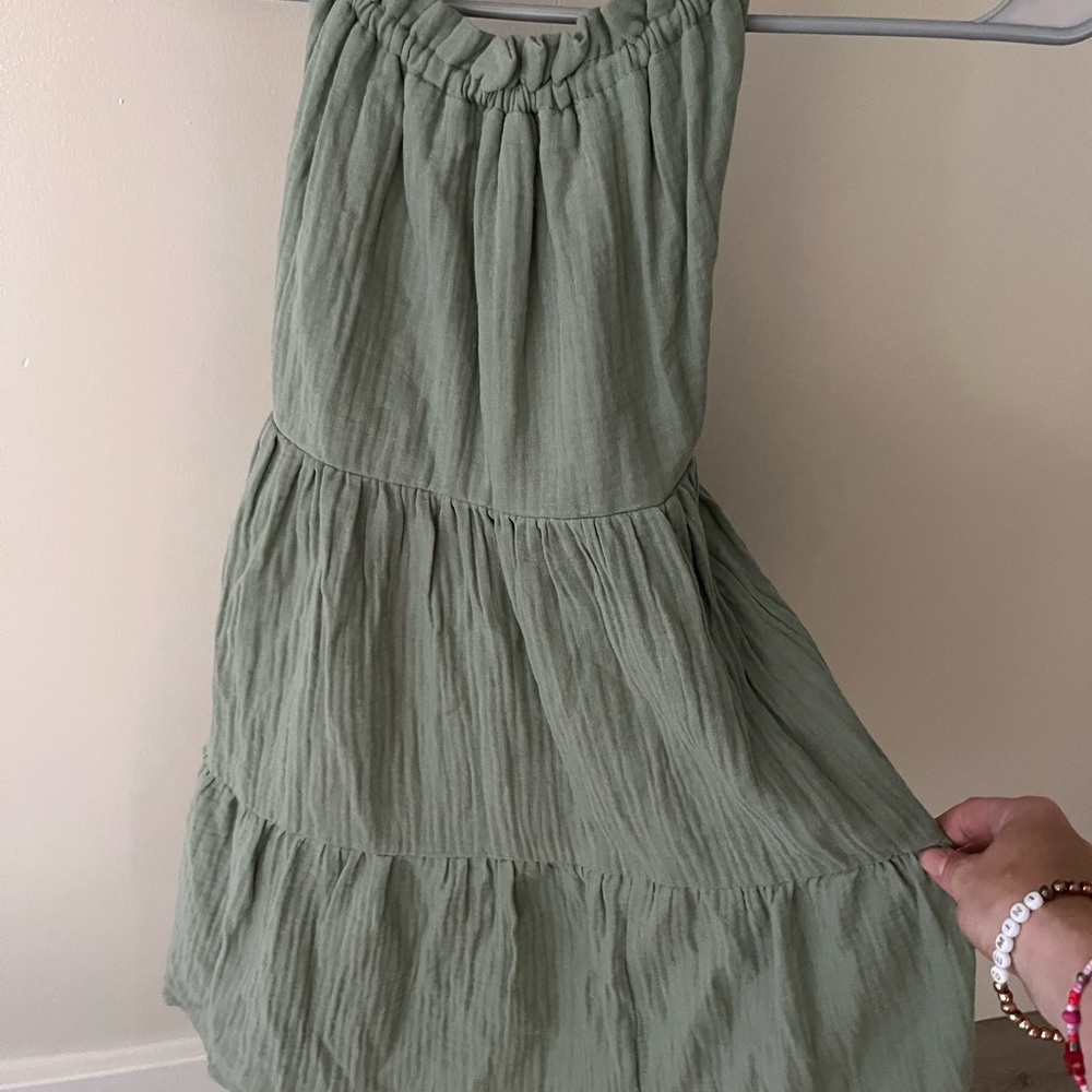 NWT criss cross open back ruffle hem cami dress from SHEIN